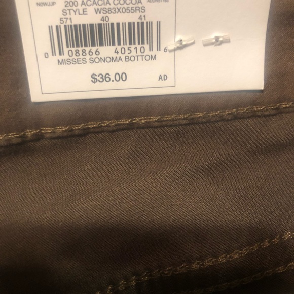 Women’s Midrise Bootcut Brown Sonoma Jeans NWT - Picture 3 of 7